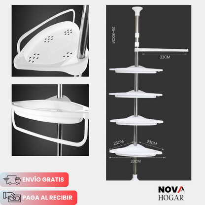 SpaceSaver™ Práctico Organizador Esquinero de Fácil Instalación