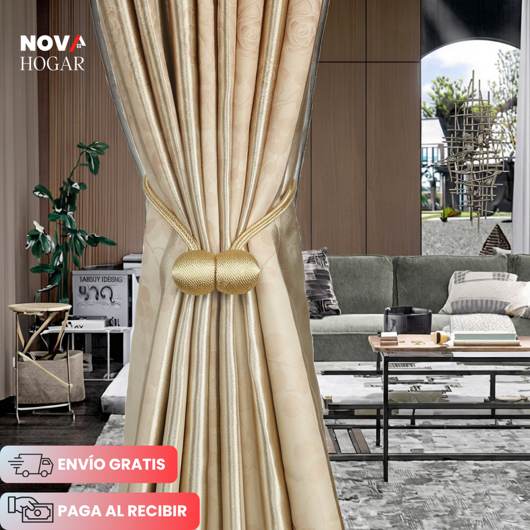 2x1 BohoLuxe™ Elegantes Sujetadores Magnéticos para Cortinas