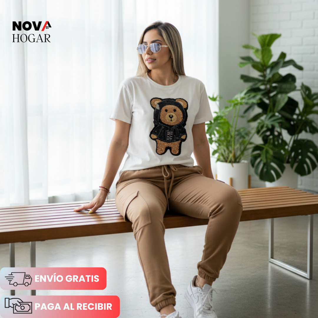 UrbanBear™ Conjunto Moderno con Diseño de Oso