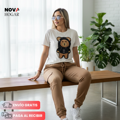 UrbanBear™ Conjunto Moderno con Diseño de Oso
