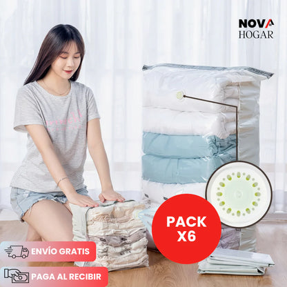 AirLessBag™ Pack x6 Bolsas al Vacío de Gran Capacidad