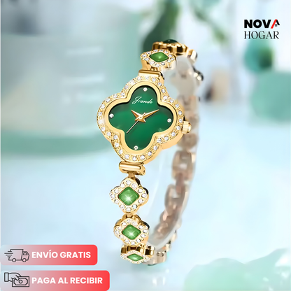 EmeraLuxe™ Reloj con Joyas de Alta Gama
