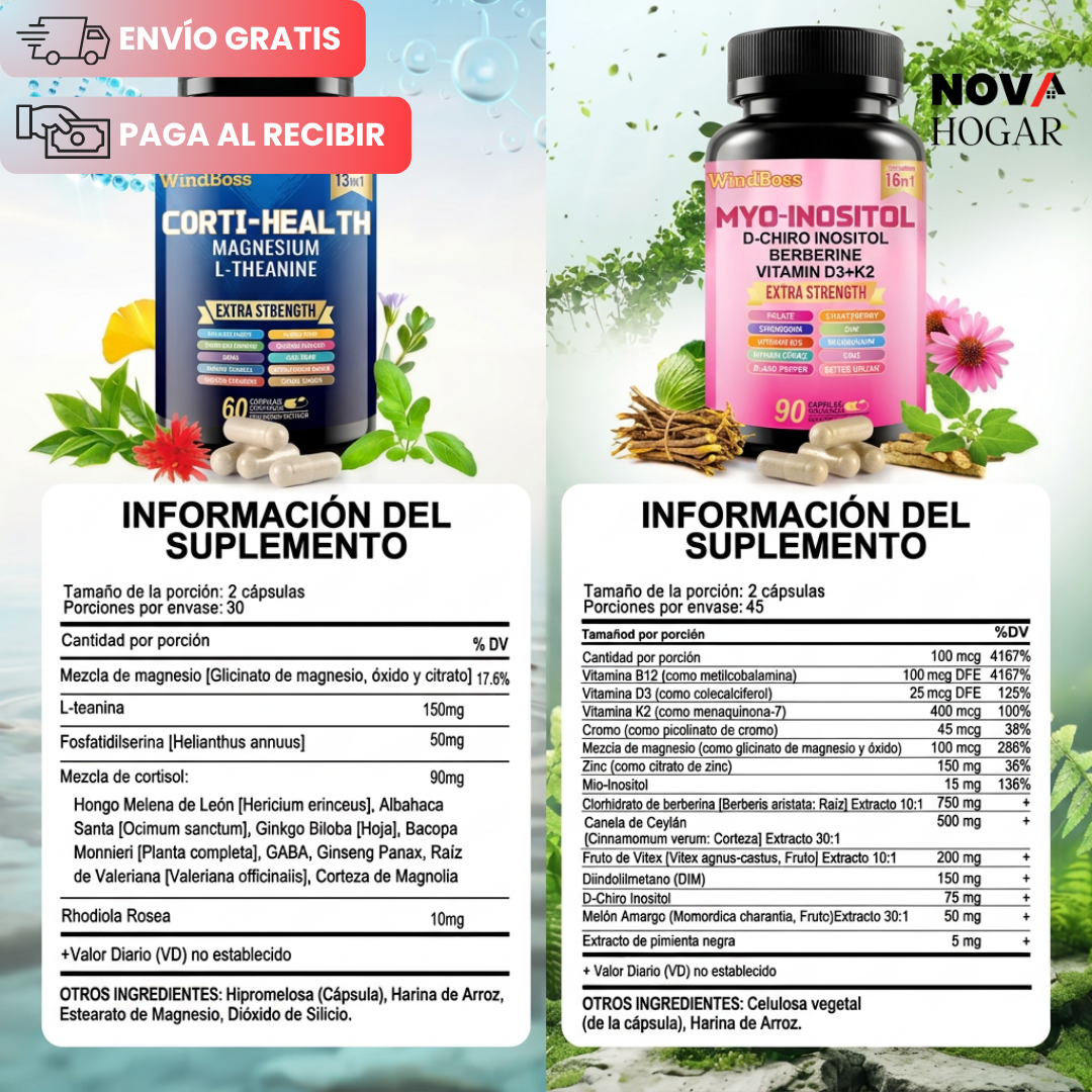 CortiReset Duo™ Pack Regulador De Cortisol Diario