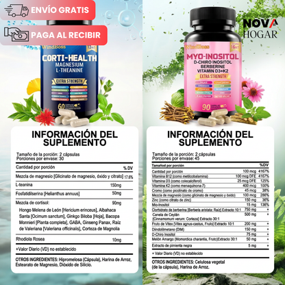 CortiReset Duo™ Pack Regulador De Cortisol Diario