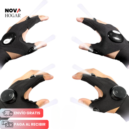 2x1 LumiGlove™ Guantes con Doble Linterna LED