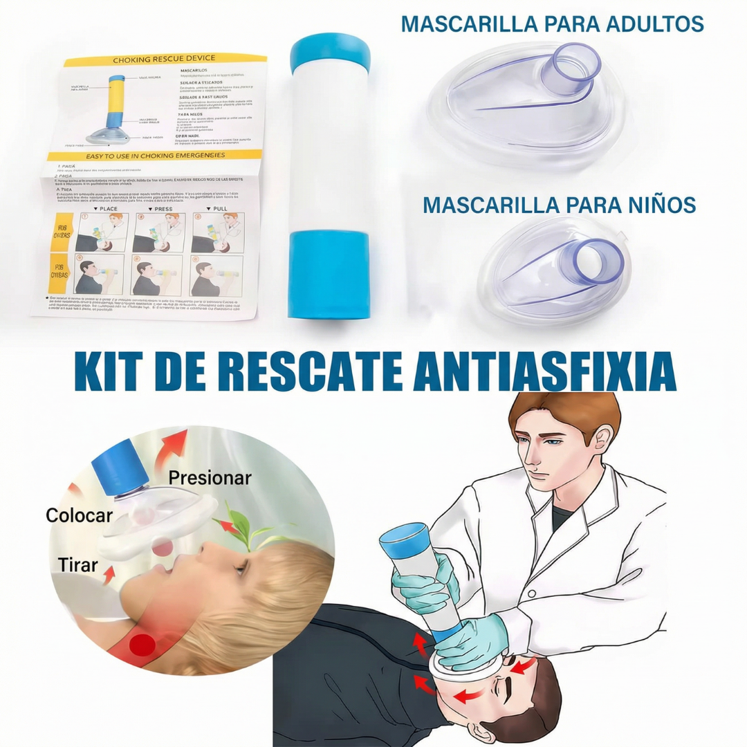 AirRescue™ Kit de Primeros Auxilios contra Asfixia