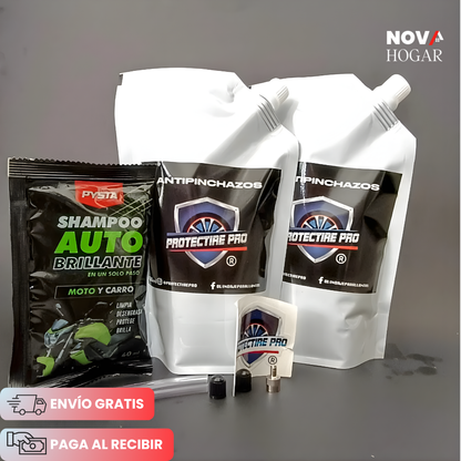 ProtecTire Pro™ Kit Sellador Antipinchazos para Motos