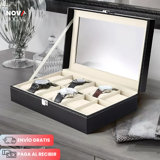 TickTrove™ Caja Organizador de 12 Relojes Premium