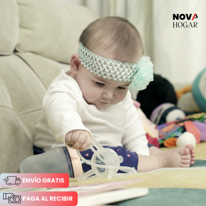 BabyQuiet™ Biberón Manos Libres con Sistema Anticólico