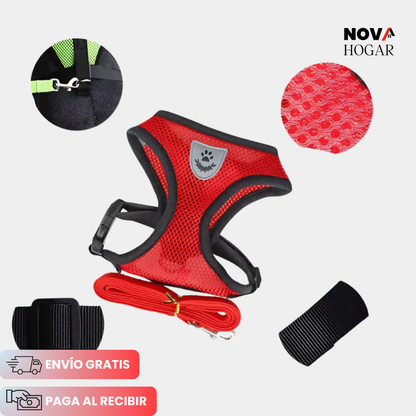 2x1 SafePaws™ Arnés Ajustable que Protege a tu Mascota
