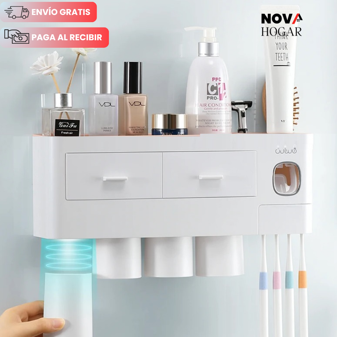 HygieneStation™ Organizador Multifuncional para Baño Diseño Elegante
