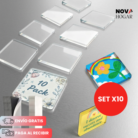 MemoryView™ Set x10 Marcos Magnéticos para Fotos en Nevera