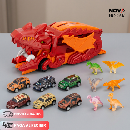 Tracksaurus™ Camión Dinosaurio Con Pista + Carritos y Dinosaurios