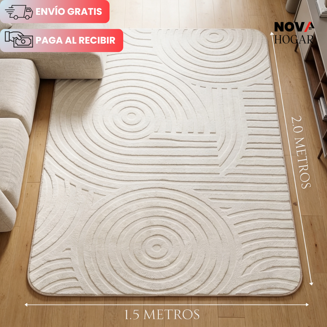 SoftTurk™ Alfombra Turca Moderna de Lujo 1.5x2m