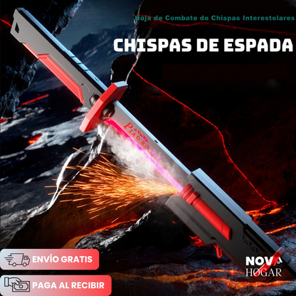 MythicStrike™ Espada De Luz Con Chispas y Humo