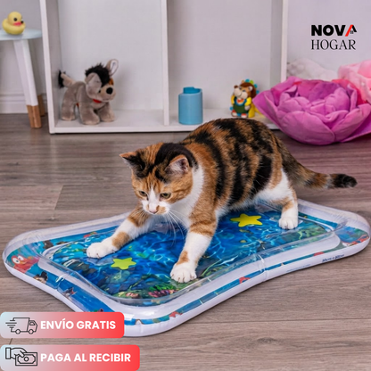 AquaPaws™ Alfombra Sensorial Acuática Para Gatos
