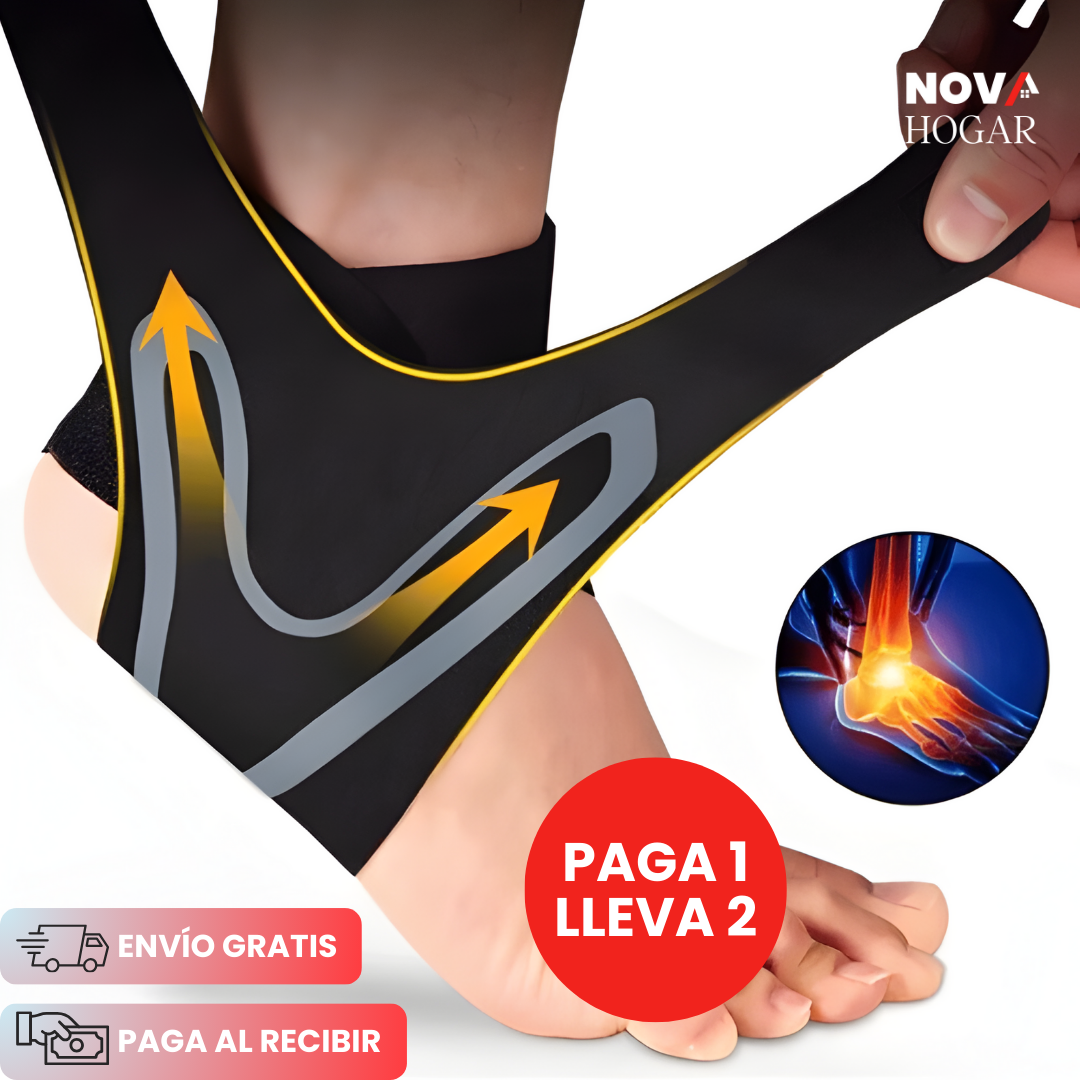 2x1 PowerStride™ Tobillera De Compresión con Soporte Elástico