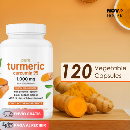 Turmeric™ Extracto de Cúrcuma Antiinflamatoria 120 Capsulas