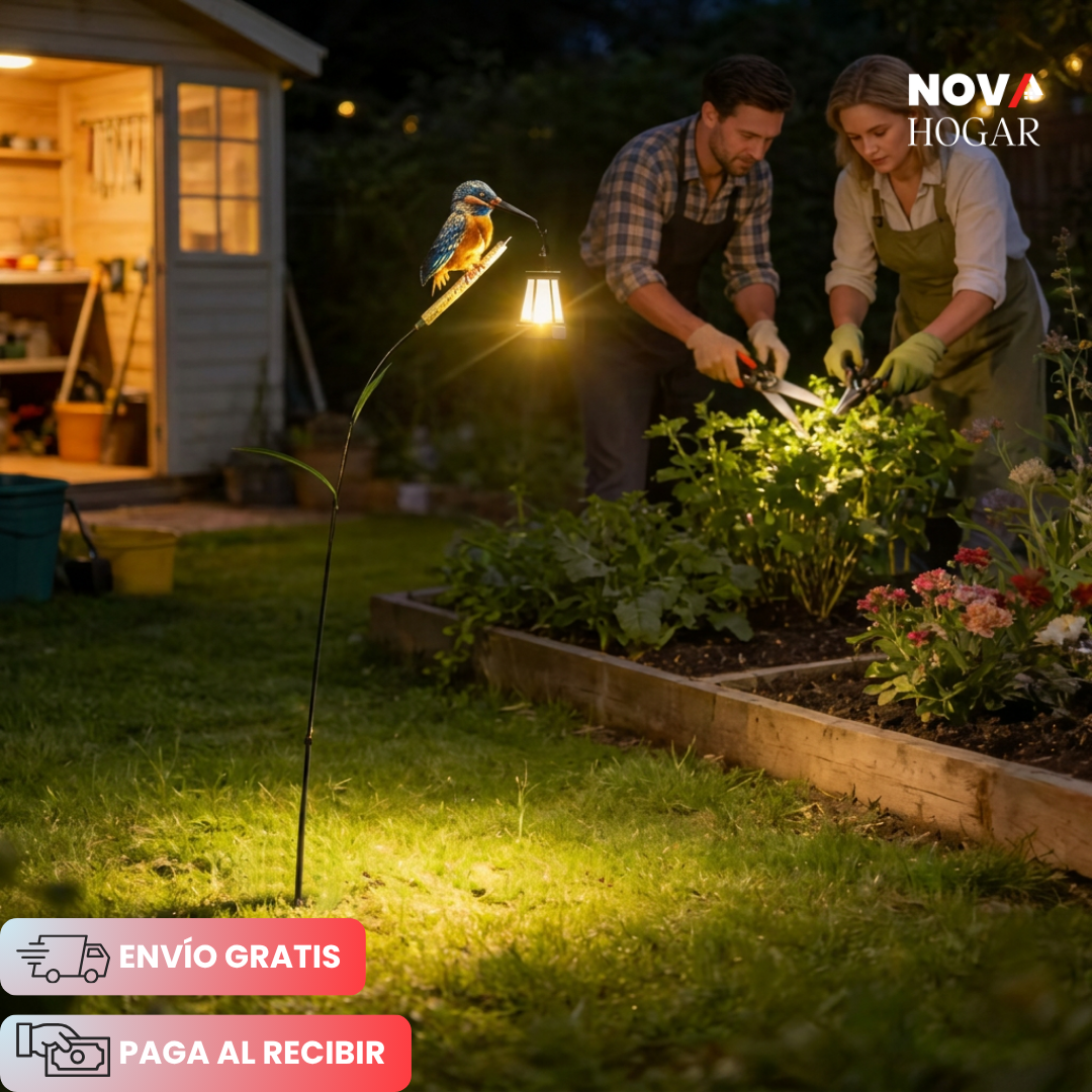 WhimsyGlow™ Hermosa Ave con Lámpara de Jardín