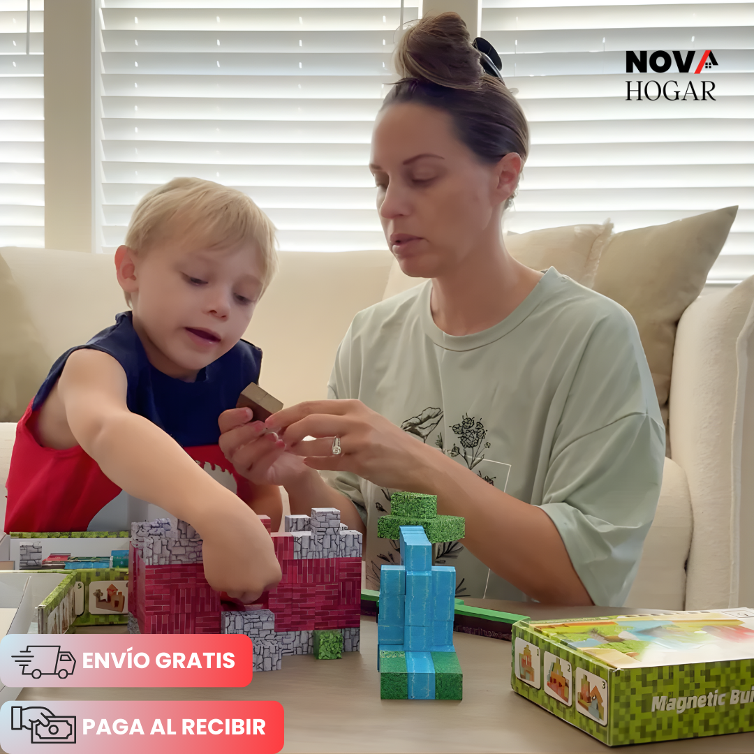 MagneCraft™ Set de 88 Cubos Magnéticos de Construcción