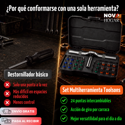 IronDrive™ Kit Destornillador Profesional De Trinquete