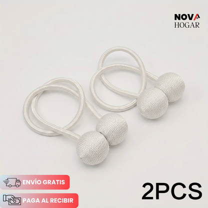 2x1 BohoLuxe™ Elegantes Sujetadores Magnéticos para Cortinas