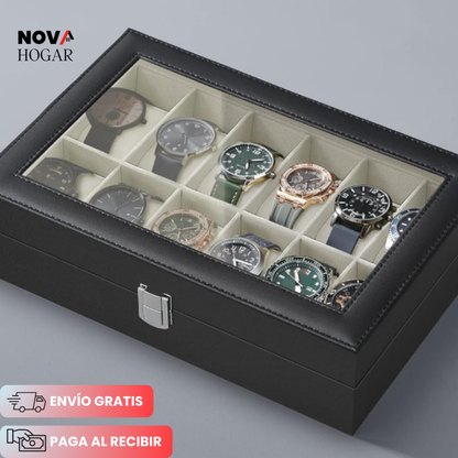 TickTrove™ Caja Organizador de 12 Relojes Premium