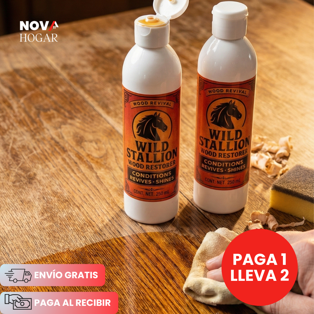 2x1 Wild Stallion™ Restaurador y Acondicionador de Maderas