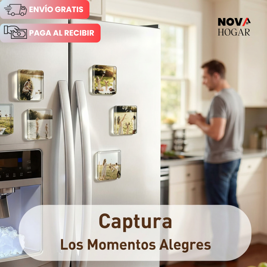 MemoryView™ Set x10 Marcos Magnéticos para Fotos en Nevera