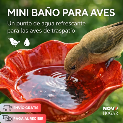 OasisBloom™ Hermoso Baño de Aves para Jardín