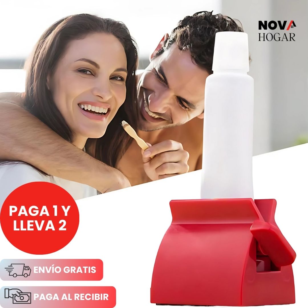 2x1 RollUpEase™ Exprimidor de Crema Dental Giratorio