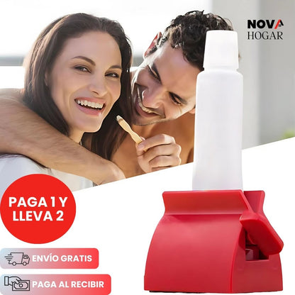 2x1 RollUpEase™ Exprimidor de Crema Dental Giratorio