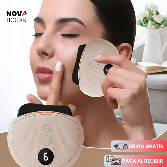 PulseSkin™ Masajeador Facial Tipo Gua Sha Moderno