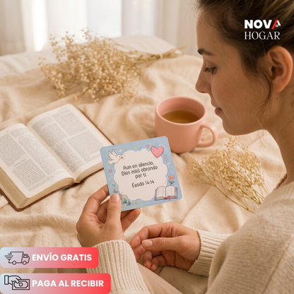 DivineNotes™ 100 Tarjetas Con Frases Divinas De Esperanza Y Luz