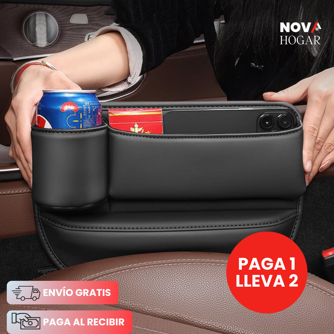 2x1 LuxeGap™ Organizador De Cuero Para Asiento de Auto