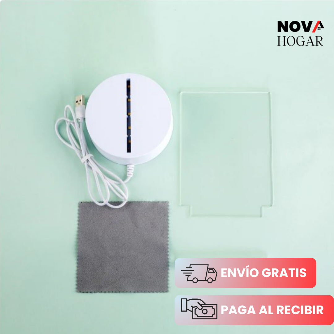 LightNote: Lámpara Moderna de Notas Creativa