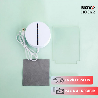 LightNote: Lámpara Moderna de Notas Creativa