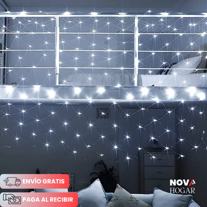 FestiveNet™ Malla de 100 Luces Navideñas para Exterior