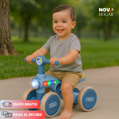 GlowRide™ Bicicleta de Equilibrio Musical Con Luces