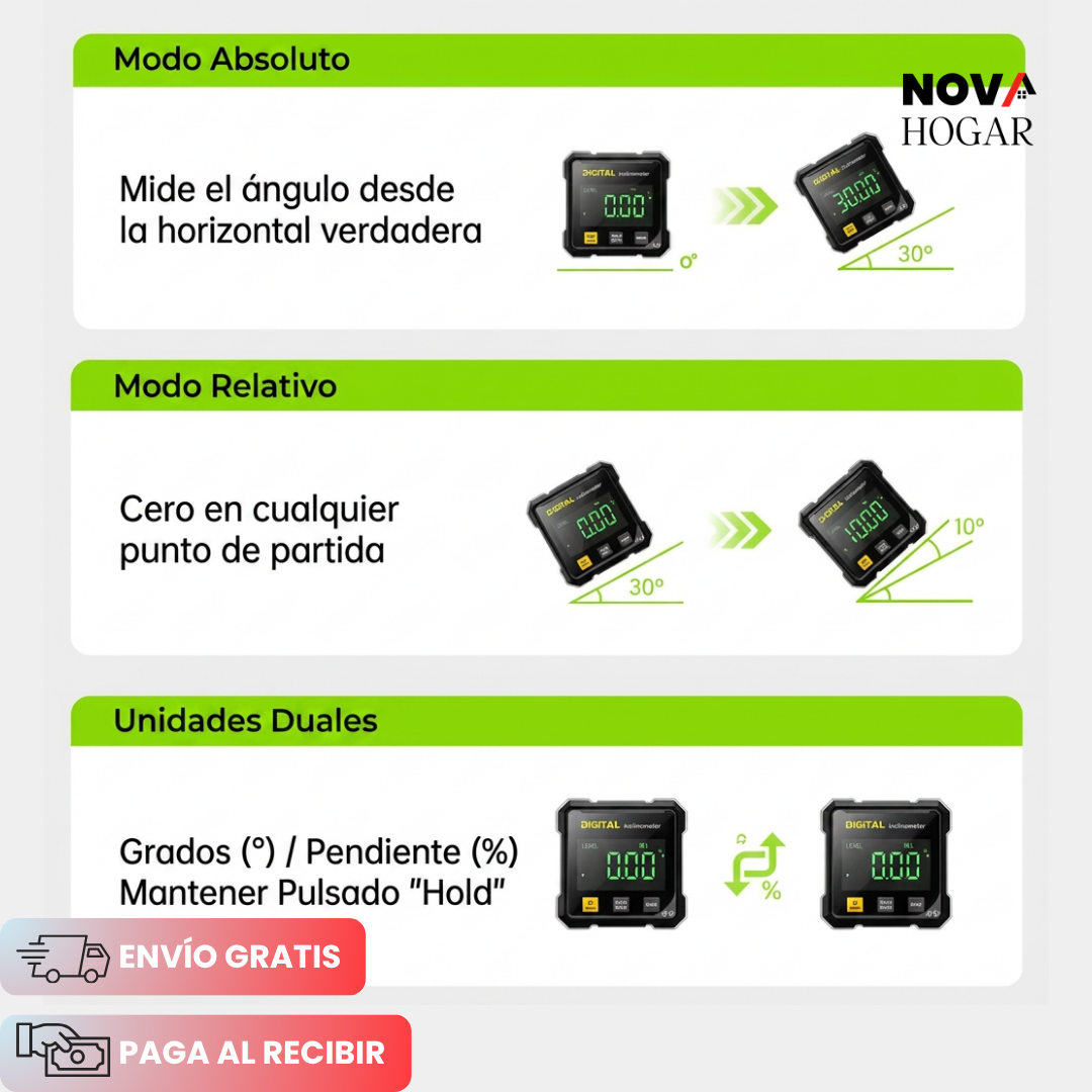 NanoLevel™ Nivel Láser Digital de Alta Precisión