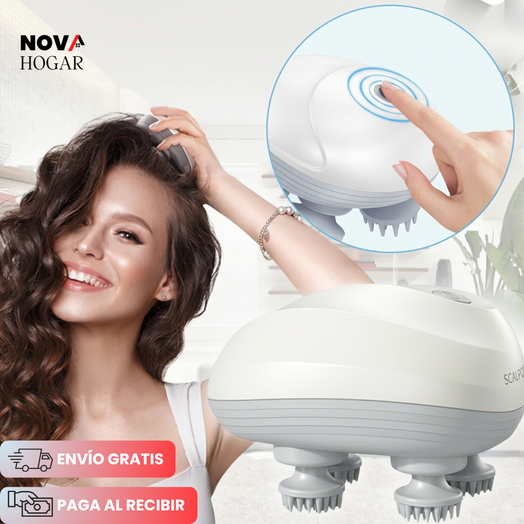 GrowGrip™ Masajeador Inteligente de Cuero Cabelludo