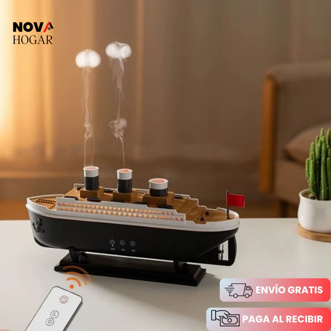 OceanBreeze™ Barco Humidificador con Luz LED