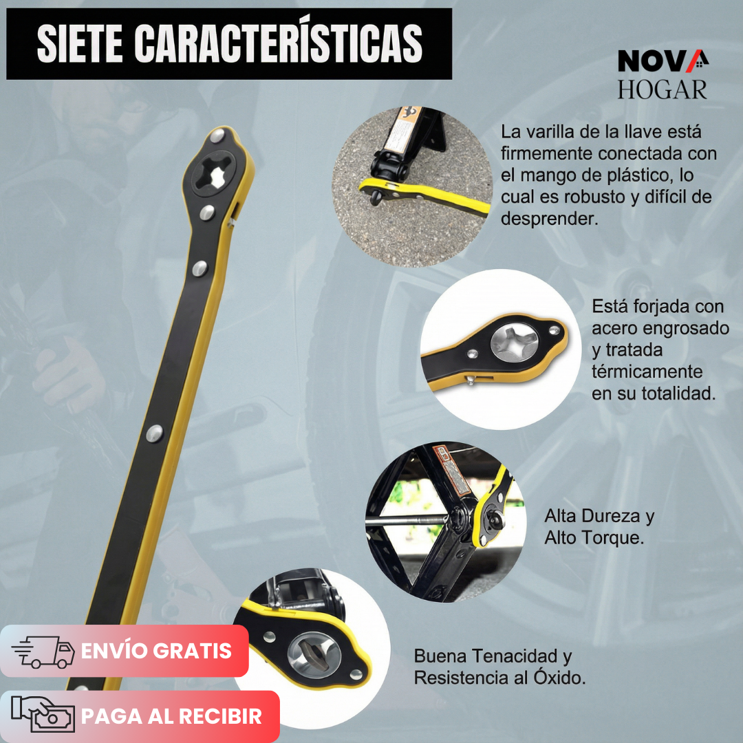 EasyCrank™ Llave Rápida para Gatos Elevador