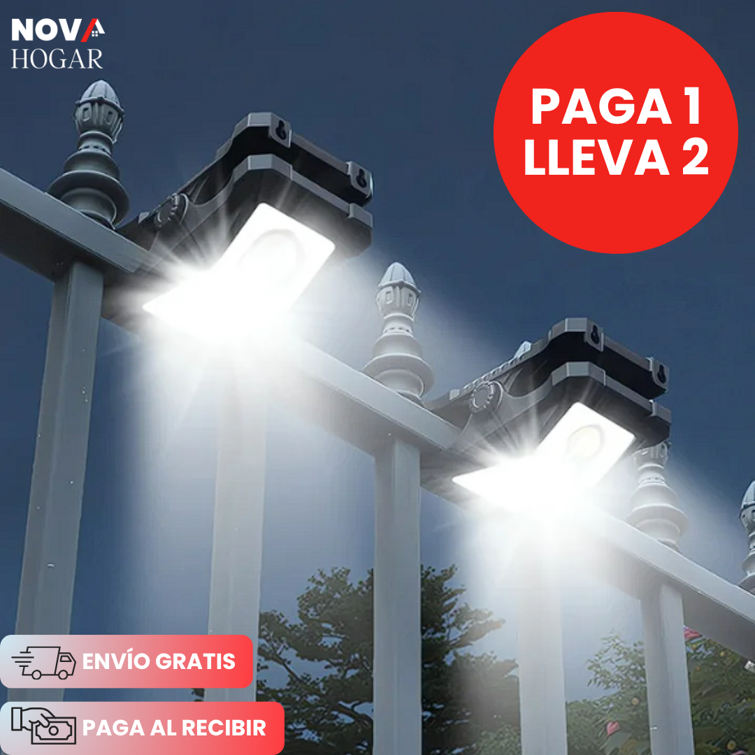 2X1 ClipBeam™ Potente Lámpara Solar de Clip con Sensor Movimiento