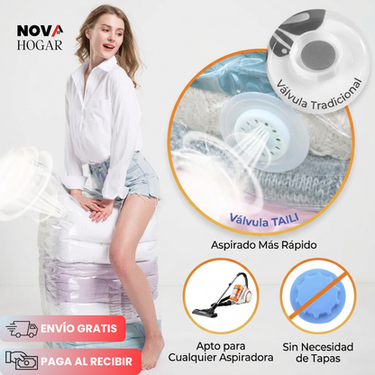 AirLessBag™ Pack x6 Bolsas al Vacío de Gran Capacidad
