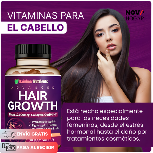 HairGrowth™ Vitaminas Para Crecimiento Capilar
