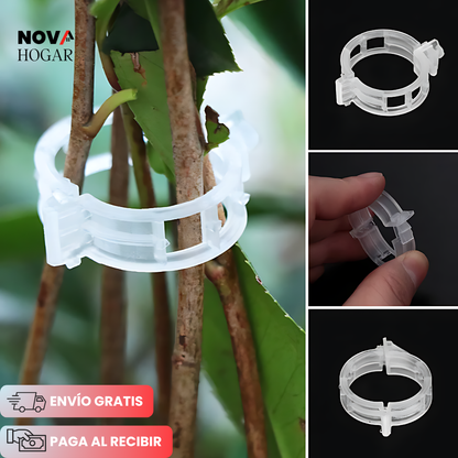 EcoClip™ Pack x100 Clips Plásticos Reutilizables para Plantas