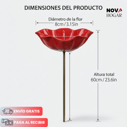 OasisBloom™ Hermoso Baño de Aves para Jardín