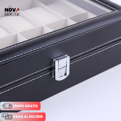 TickTrove™ Caja Organizador de 12 Relojes Premium