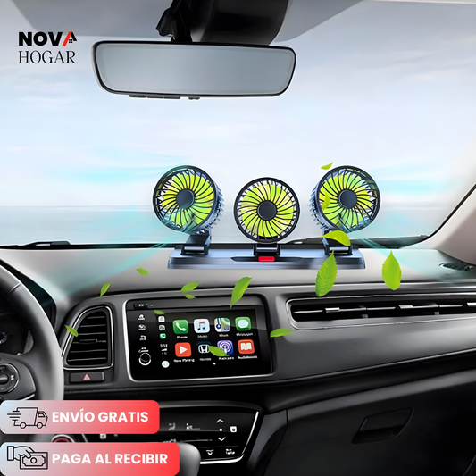 BreezeRide™ Ventilador Triple para Vehiculos